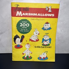 Vintage 1962 Paperback Fun with Marshmallows Great Activity For Children Family picture