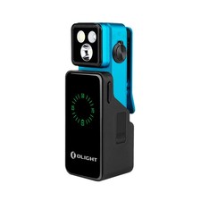 Olight Oclip 2 Pro Premium Tidal Blue w/Charging Case, Flood/Red/Spotlight, 530L picture