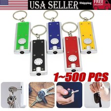 1~500x Mini Keychain Flashlight LED Light Bulk Small Flashlight for Outdoor Lot picture