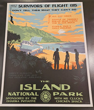 THE ISLAND NATIONAL PARK by Mark Englert Lost Screen Print Hand-Numbered picture