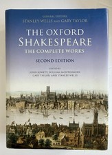 THE OXFORD SHAKESPEARE  THE COMPLETE WORKS 2nd Edition. As New Condition. HC/DJ picture