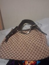 Gucci GG Shoulder Bag Large Brown Canvas picture