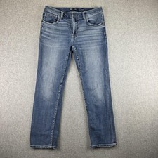 BKE Henry Jeans Mens 36x30 Blue Medium Wash Straight Leg Stretch Denim picture