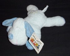 NEW Tri Russ Baby Blue Sleeping Puppy Dog Plush Rattle Stars Moon Cuddle Stuffed picture