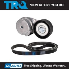 TRQ Serpentine Drive Belt Component Kit Fits 12-23 Chrysler Dodge 05-21 Jeep picture