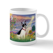 CafePress Cloud Angel & Rat Terrier Mug 11 oz Ceramic Mug (241938553) picture