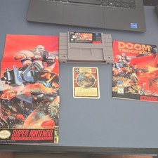 Doom Troopers (Super Nintendo SNES, 1995) CIB, Manual And Box picture