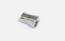 1PC 1HoleSilver Metal Single Hole Graphite Pencil Sharpener For Students Writing picture