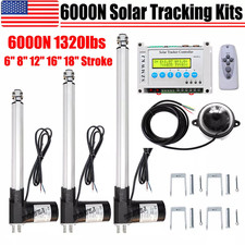 6000N Dual Axis Solar Sun Tracker LCD Controller W/ 2PCS DC 12V Linear Actuators picture