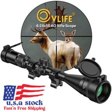 CVLIFE 6-24x50AO Long Range Rifle Scope R/G-Illuminated with Parallax Adjustment picture
