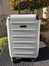 *crack In Shell* Solgaard Gray Hardshell 22” Carry On Spinner Suitcase NO Closet picture
