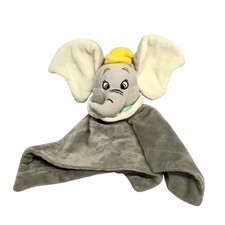 Disney Baby Dumbo Elephant Security Blanket Lovey Gray Plush Soft Toy Baby Boy picture