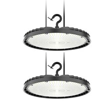 2PCS 200W UFO LED High Bay Light Warehouse Garage Shop Area Lighting AC 100-277V picture