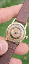 Vintage Gruen Veri Thin Pan-Am 410ss Cal 494 24 Hour Military Dial 28mm Watch picture