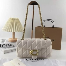 NWT Coach CP150 White Tabby Shoulder Bag 26 Quilted Leather New Outlet  picture