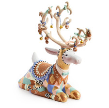 MacKenzie-Childs Patience Brewster 2026 Annual Resting Reindeer picture