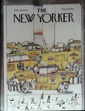 The New Yorker February 26, 1979 Saul Steinberg FRONT COVER ONLY picture