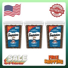 Temptations Classic Savory Salmon Flavor Crunchy And Soft Treats For Cats, 30OZ picture