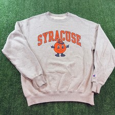 Vintage Champion Syracuse University Orangemen Sweatshirt Champion Cut Tag M/L picture