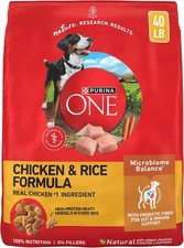 Purina ONE Dry Dog Food, Natural High Protein with Real Chicken & Rice, 40 lb picture