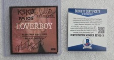 MARK FRENETTE LOVERBOY BAS BECKETT COA SIGNED AUTOGRAPHED DRUMMER MUSIC BAND picture