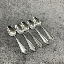 Vintage Community Silver Teaspoons Inheritance Pattern Silverware Set Of 5 picture