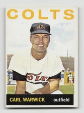 1964 TOPPS #179 CARL WARWICK EX *Hot Corner Vintage* picture