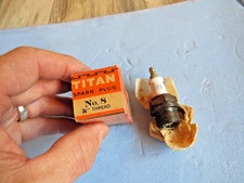 NOS AC TITAN Spark Plug Titan No. 8 7/8 Threads Vintage Car, Tractor  OM14 picture