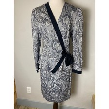 Chelsea LTD Vintage 90s Paisley Brocade Peplum Jacket Skirt 2 Piece Set Silver S picture