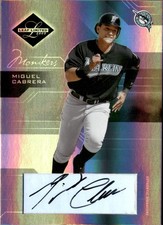 2005 Leaf Limited #10 Miguel Cabrera Monikers #22/50 Auto RARE picture