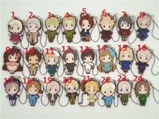 Japan Anime Game APH Hetalia Axis Powers Rubber Strap Keychain Key Ring Charm picture