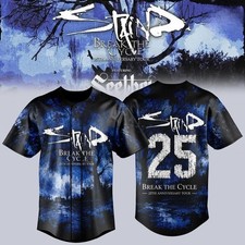 Staind Break The Cycle 25th Anniversary Tour 2026 Baseball Jersey picture