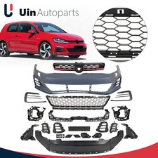 Front Bumper Cover KIt Fit 15-17 Volkswagen Golf MK7 Upgraded 18-21 Golf MK7.5 picture