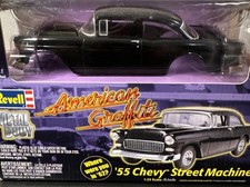 🔥Revell AMERICAN GRAFFITI ‘55 CHEVY STREET MACHINE Metal Body Model Kit 1:25 picture