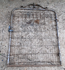 VINTAGE ANTIQUE BRAIDED WIRE GARDEN METAL GATE, LOCAL PICKUP picture