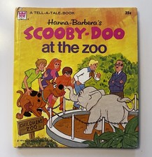 Vintage Scooby-Doo at the Zoo 1974 Hanna-Barbera Whitman 35c HC Book picture