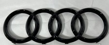 Audi Q7/SQ7 Front Grille 315mm Emblem Ring Gloss Black picture
