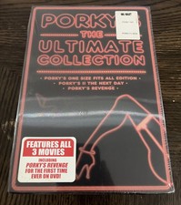 Porky's: The Ultimate 3 movie Collection (DVD) Brand New  - Linticular Cover picture