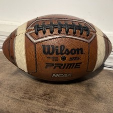 NCAA Wilson GST Prime Leather Game Football NFHS Made In USA picture