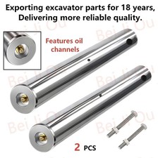 1 Pair of New Mini Excavator Bucket Pins 30mm X 200mm Long  With grease nipple. picture