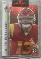 2024 Leaf Pro Set Metal - Retro Caleb Williams Red Flood Proof 1/1 Sealed picture