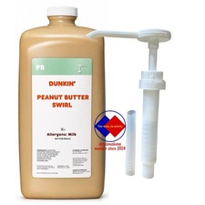 Dunkin’ Peanut Butter Swirl 64 FL OZ / 1.89 L Jug With Pump NEW Flavor picture
