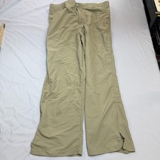 AFTCO Bluewater Rain Pants Mens Large Brown Nylon Water Resistant Ankle Zip picture