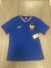 Nike France FFF 2022/23 Home Soccer Jersey Men’s Size L Blue FJ1259-452 NWT picture