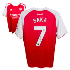 Bukayo Saka Signed Arsenal Home Soccer Jersey #7 with Beckett COA picture