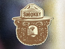 Smokey Bear Water Proof UV Safe Glossy Vinyl Sticker National Forest Service picture