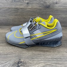 Nike Romaleos 4 CD3463002 Weightlifting Shoes Gray Yellow US 8 picture