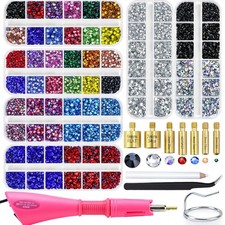 Hotfix Rhinestones Applicator Kit with 11000PCS Hot Fix Crystals 3mm 4mm 5mm picture
