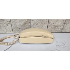 Vintage AT&T 210 Trimline Corded Telephone Cream Almond Wall Desk Landline Phone picture