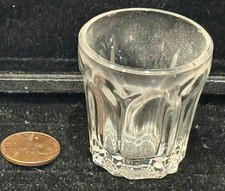 Antique Pressed Glass Child's Arch Design Toy Tumbler, c. 1840 picture